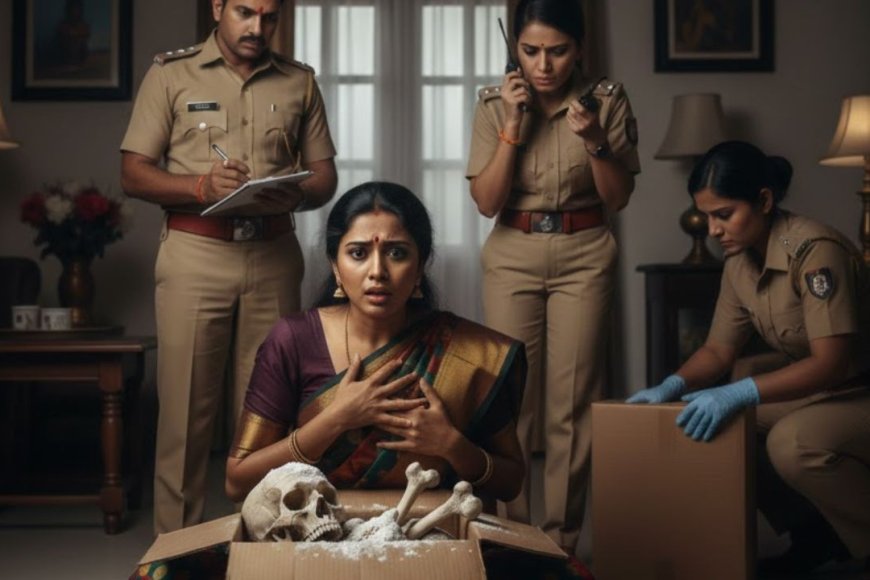 இளம் பெண்ணுக்கு பார்சலில் வந்த மண்டை ஒடு, எலும்பு கூடு, விபூதி: போலீஸ் தீவிர விசாரணை  – Kumudam