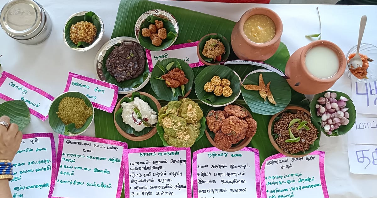 'சங்குப்பூ கொழுக்கட்டை, நரிபயிறு சாலட், திக்குடி ஆட்டுக்கால் கிரேவி' சேலத்தில் சமையல் சூப்பர் ஸ்டார்