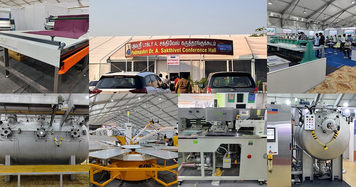 அதிநவீன தையல் மெஷின் டு ஏ.ஐ பிரின்டர்! – திருப்பூரில் பின்னலாடை இயந்திரம் & தொழில்நுட்ப கண்காட்சி! | Tiruppur Textile Machinery & Technology Exhibition!