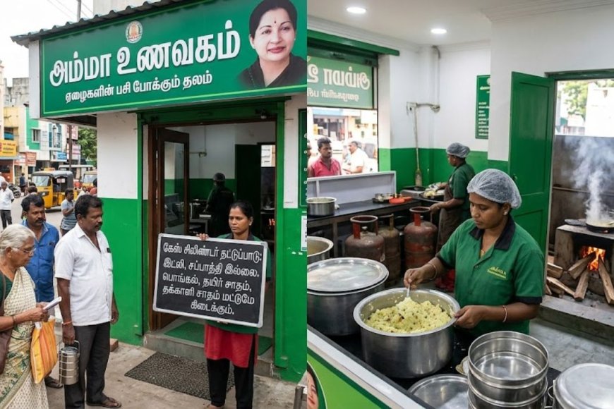 கேஸ் சிலிண்டர் தட்டுப்பாடு: அம்மா உணவகத்தில் இட்லி,சப்பாத்தி விற்பனை நிறுத்தம்  – Kumudam