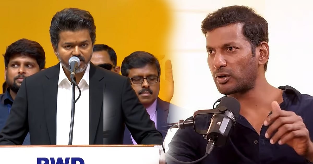 "வெயிலில் நின்றுகொண்டிருக்கும் பெண் காவலர்களுக்கு இதை செய்துக் கொடுக்க வேண்டும்!" – விஷால் கோரிக்கை