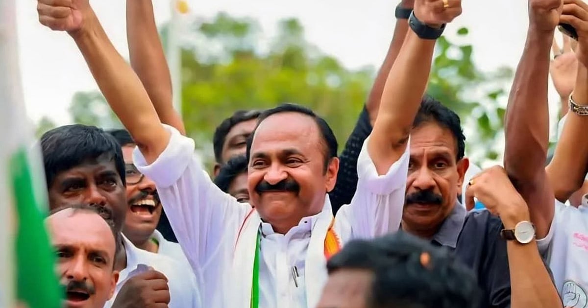 `60 ஆண்டுக்குப் பிறகு காங்கிரஸ் தலைமையில் முழுமையான அமைச்சரவை.!' – வி.டி.சதீசன் பெருமிதம்