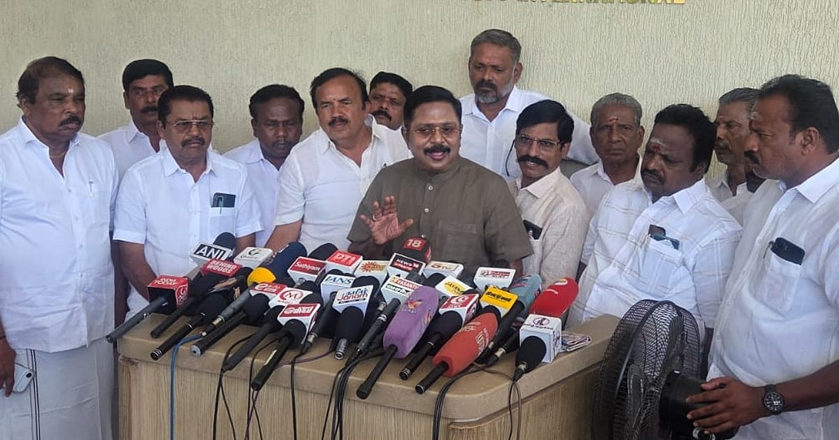 திருச்சி: “த.வெ.க செய்தது குதிரை பேரம் தான் என்பதை நிரூபிப்போம்!” – டி.டி.வி.தினகரன் உறுதி – ttv dinakaran interview regarding tvk and admk issue