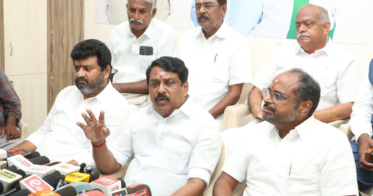 `கோயில் நிலத்தை முதல்வர் விஜய் தனக்கு வேண்டியவர்களுக்கு கொடுத்திருக்கிறார்’- குற்றம்சாட்டும் நயினார்