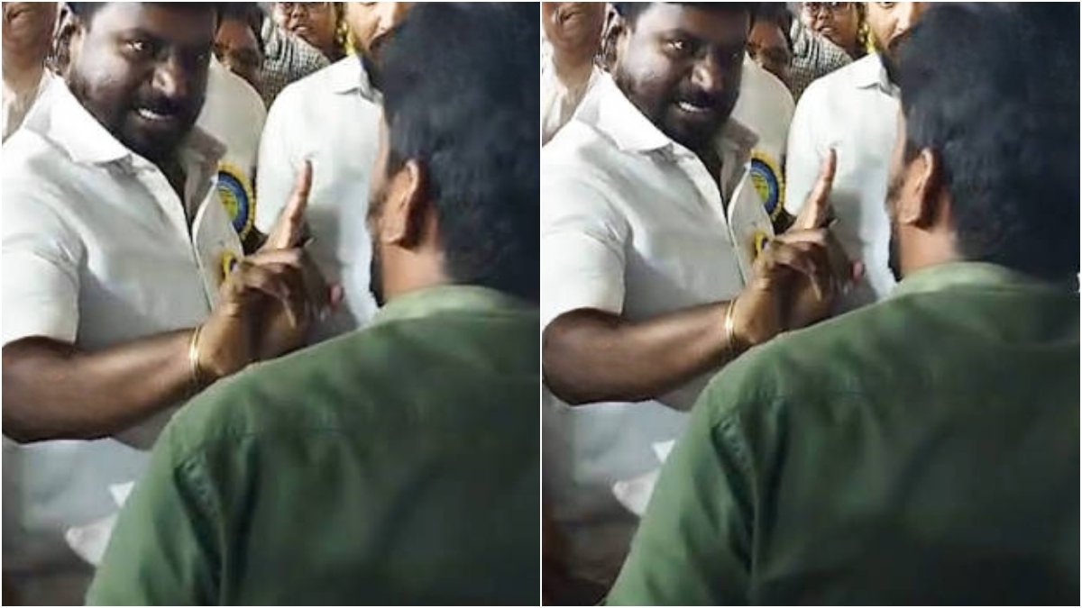 தீண்டாமை சுவரை அகற்ற.. அமைச்சரின் காலில் விழுந்த இளைஞர்! புத்தக கண்காட்சியில் சலசலப்பு! | Demolition of Untouchability Wall Demanded: Youth Falls at Minister Rajmohan’s Feet at Book Fair
