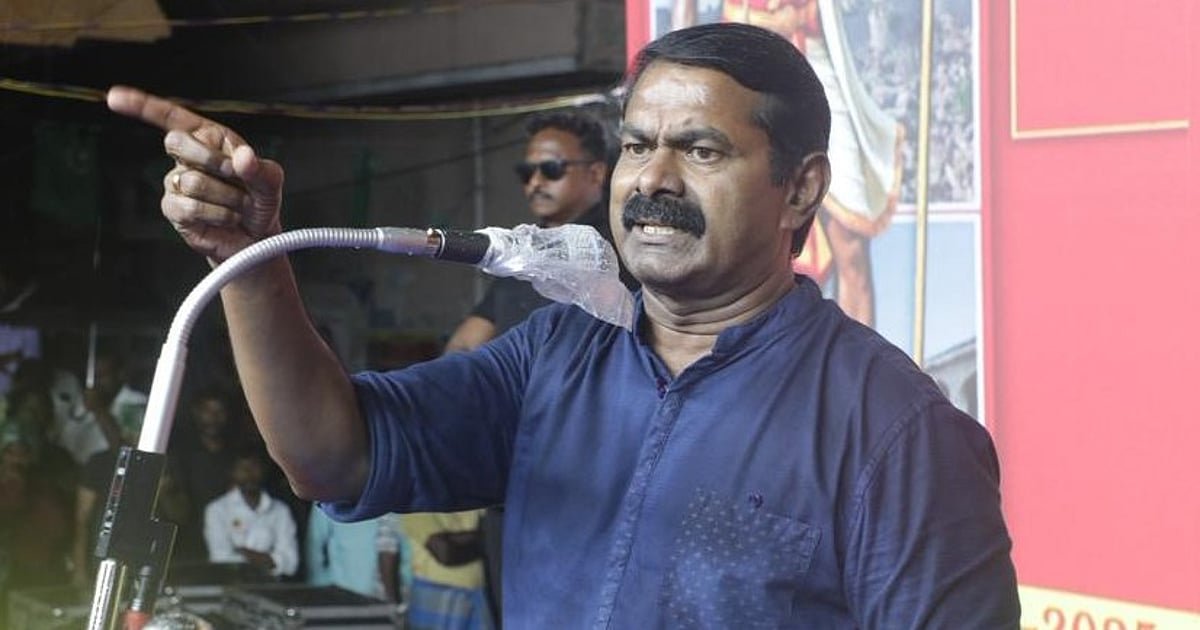 `மூன்று தமிழர்களைச் சுட்டுக் கொன்றுவிட்டு, ஆணவத்தோடு டி.கே.சிவக்குமார் பேசுவதா?’ – சீமான் கண்டனம் | Seeman Condemns dK Sivakumar Over Killing of 3 Tamils